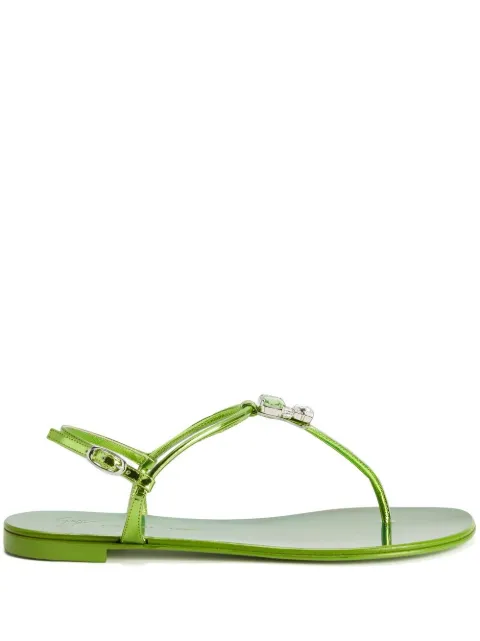 Giuseppe Zanotti Alphonsine thong sandals Green E300025002