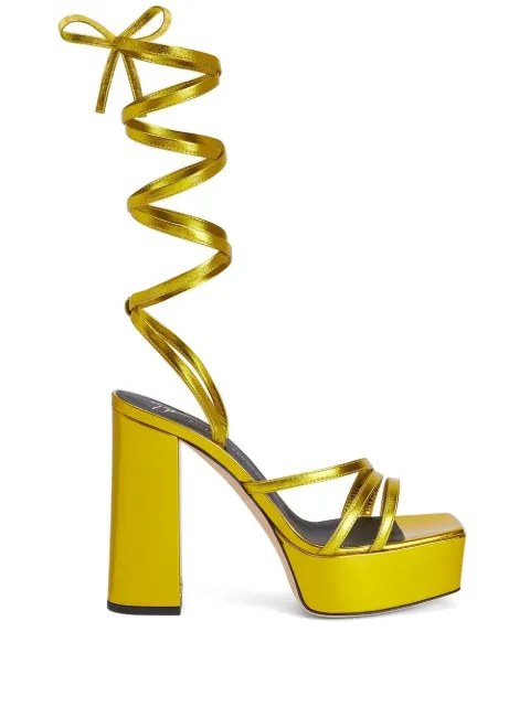 Giuseppe Zanotti 120mm Flavienne platform sandals Gold E300036001