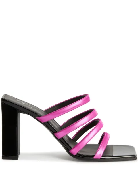 Giuseppe Zanotti 85mm Shangay mules Black E300024003