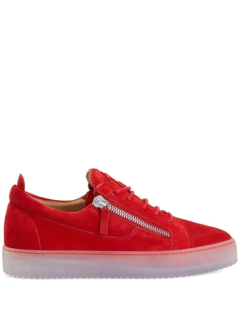 Giuseppe Zanotti Frankie double-zip low-top sneakers Red RM30004003