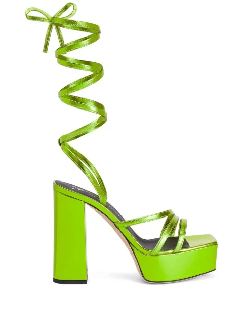 Giuseppe Zanotti Flavienne gladiator sandals Green E300036004