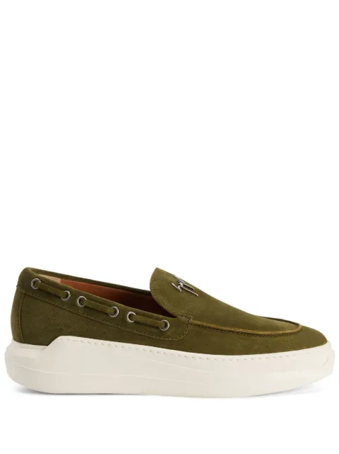 Giuseppe Zanotti Conley suede derby shoes Green EU20007010