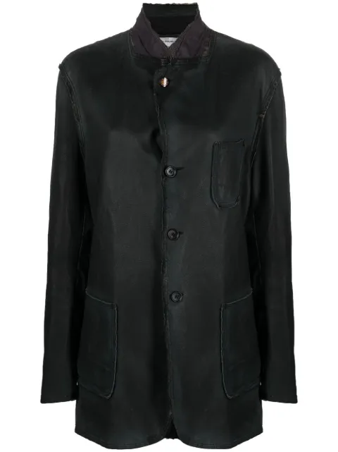 Comme Des Garçons Pre-Owned 2010s distressed panelled jacket Grey CODE1200S