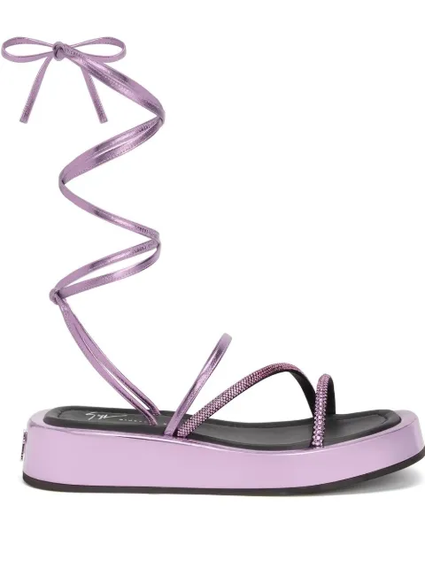 Giuseppe Zanotti Melburne Laces sandals Pink E300042002