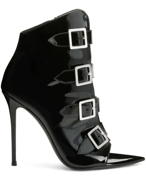 Giuseppe Zanotti Intriigo Buckle 105mm boots Black E360005001