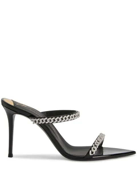 Giuseppe Zanotti 90mm Intriigo String sandals Black E300029001