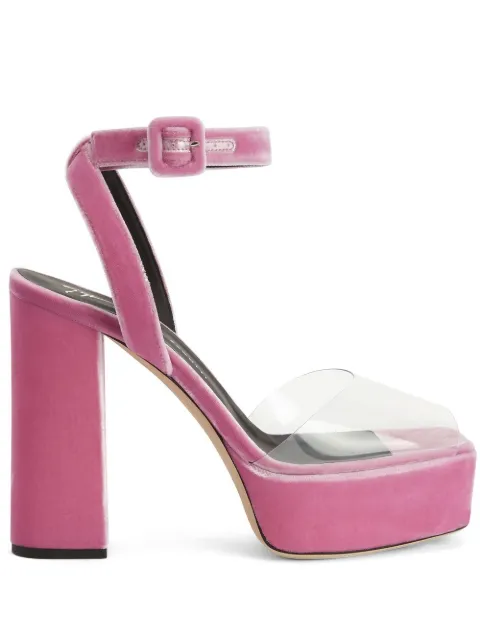 Giuseppe Zanotti New Betty Plexi sandals Pink E300021003