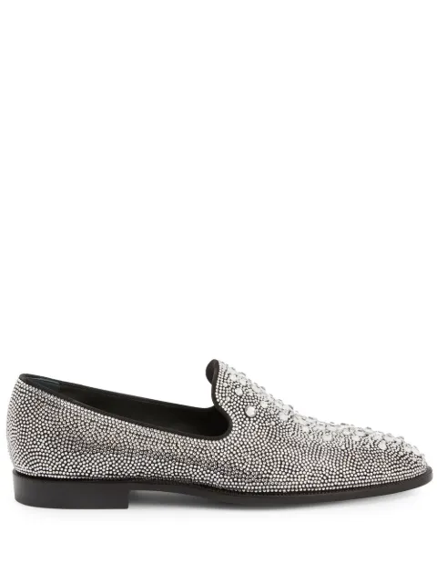 Giuseppe Zanotti Anthime crystal-embellished loafers Black EU30017002
