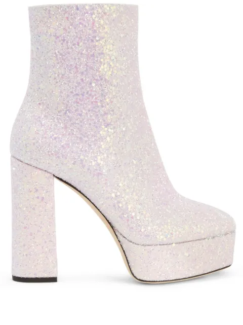 Giuseppe Zanotti 120mm Morgana Glitter boots Pink E370000001