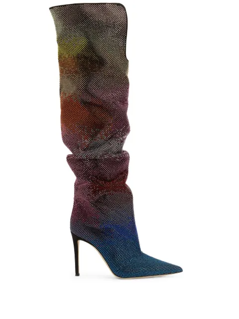 Giuseppe Zanotti 105mm GZ Gala Caleido knee-high boots Black E380000001