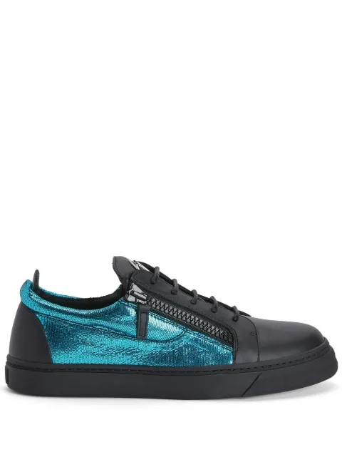 Giuseppe Zanotti Frankie double-zip low-top sneakers Blue RU10068K52