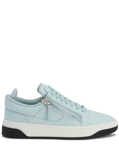 Giuseppe Zanotti Gz94 leather trainers Blue RS30026004