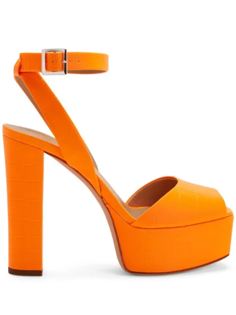 Giuseppe Zanotti 120mm Betty platform sandals Orange I000085H09