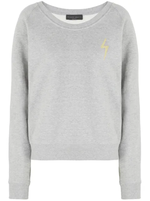 Giuseppe Zanotti logo-embroidered cotton sweatshirt Grey ERD2014H01