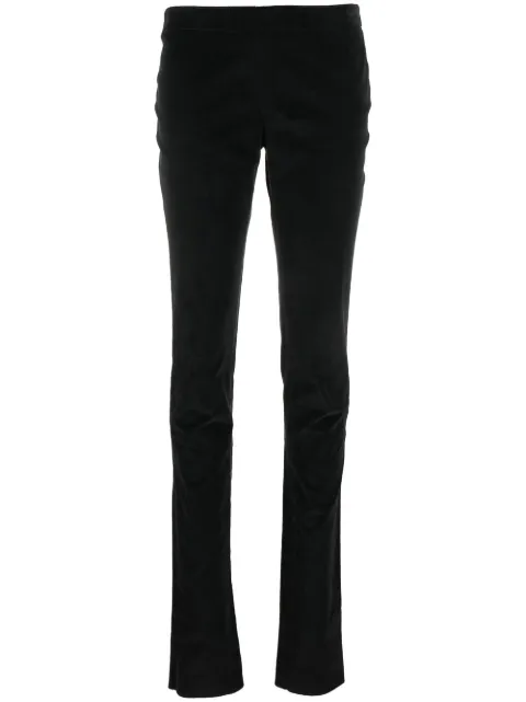 Gucci Pre-Owned 2000s skinny velvet trousers Black GUC250SC