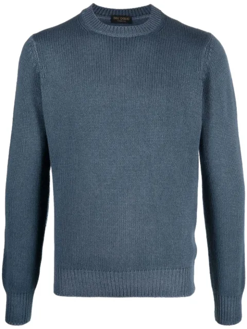 Dell'oglio crew-neck ribbed jumper Blue GC1MLWSC5RV