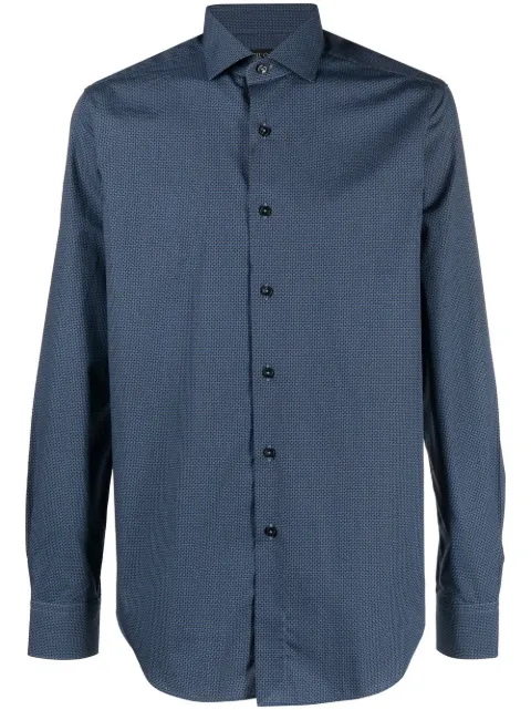 Dell'oglio long-sleeve button-up shirt Blue 558ML31513