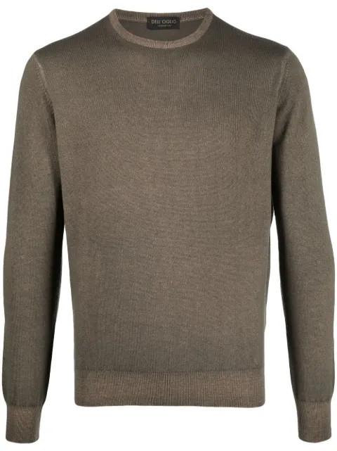 Dell'oglio crew-neck knitted jumper Green GC1MLWSC12V