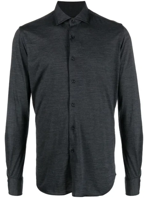 Dell'oglio long-sleeve wool shirt Grey J748ML31460