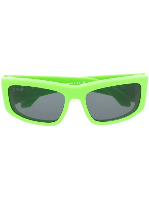 Off-White Eyewear Arrows rectangular sunglasses Green OERI044F22PLA0011007