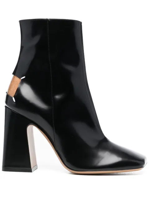 Maison Margiela Décortiqué 100mm four-stitch boots Black S58WU0385PS679
