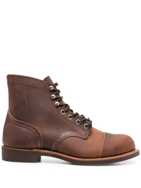 Red Wing Shoes leather lace-up boots Brown 08085