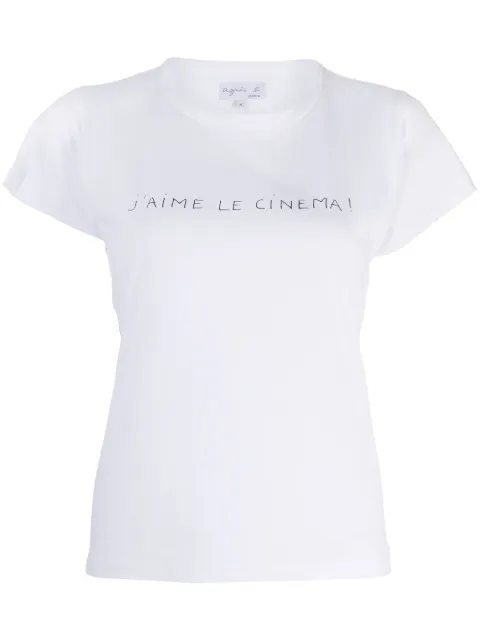 agnès b. short-sleeve cotton T-shirt White 2653S345