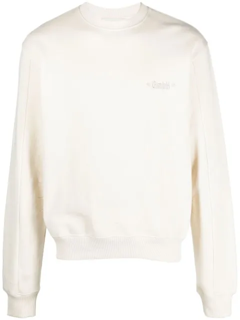 GmbH Berg logo-embroidered organic sweatshirt Neutrals AW22BERGAW22
