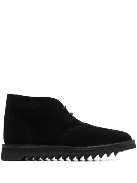 Kenzo embossed-logo detail boots Black FC65BT703L58