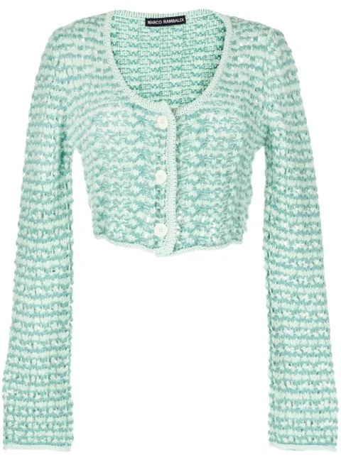 Marco Rambaldi chunky-knit button-down cardigan Green KN104CAR