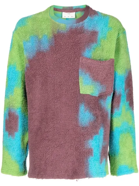 Song For The Mute abstract-pattern print jumper Purple 222MJP010