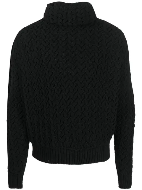 Valentino Garavani chunky roll-neck jumper Black VKC23F8WD