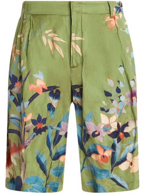 ETRO floral-print deck shorts Green 1W7744117
