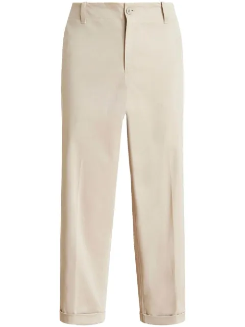 ETRO straight-leg cropped trousers Neutrals 1W7701013