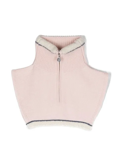 Barrie cashmere-blend zip-up collar Pink C168847