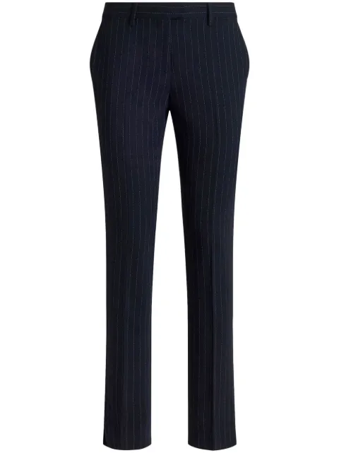 ETRO pinstripe tailored trousers Black 122301544