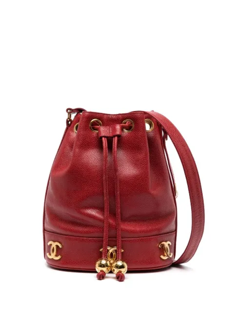 CHANEL Pre-Owned 1992 Triple CC bag Red 2683483
