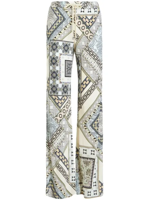 ETRO patchwork track pants White 122354580