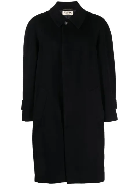 A.N.G.E.L.O. Vintage Cult 1990s single-breasted cashmere coat Blue ANG1200TA