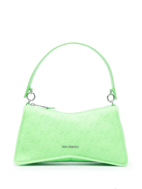 Karl Lagerfeld K/Seven monogram-debossed shoulder bag Green 231W3020637