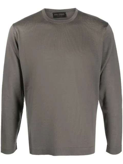 Dell'oglio crew-neck fine-knit jumper Grey TS0MLRM16R