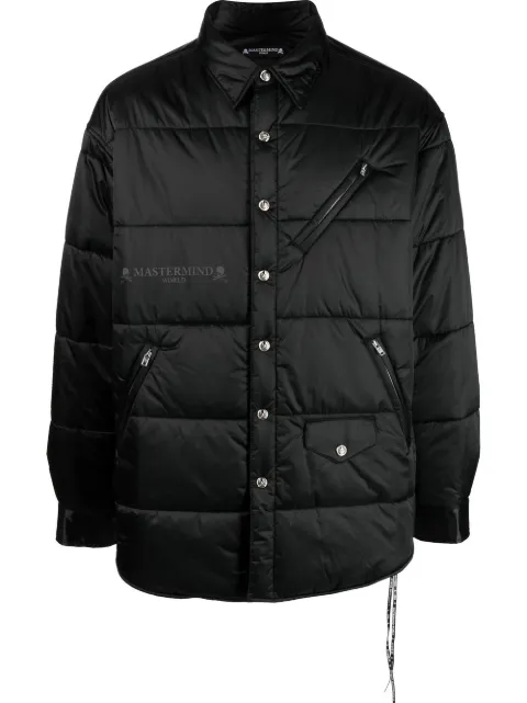 Mastermind World padded shirt jacket Black MW22S09SH014