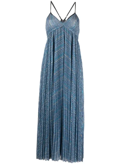 Forte Forte pleated empire-line dress Blue 10076MYDRESS