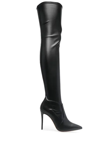 Casadei Julia 115mm boots Black 1T012Z1001NEONA