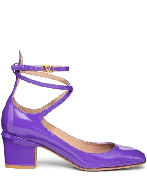 Valentino Garavani Tan-Go 70mm patent leather pumps Purple WS0FW5VNE
