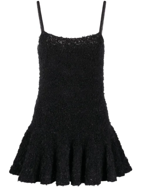 Jil Sander bouclé knitted minidress Black J03NC0018J14408