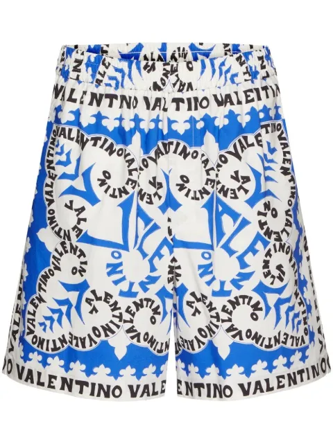 Valentino Garavani elasticated waist shorts Blue VRDC6493Y