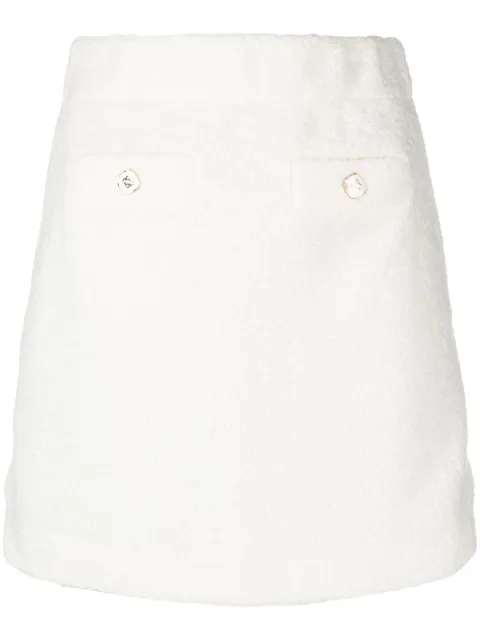 Casablanca terry cloth mini skirt White WF22SK050