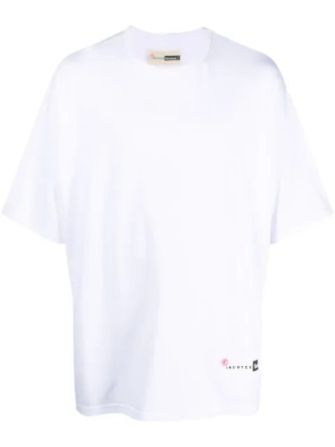 Incotex logo-print short-sleeve T-shirt White FTJ002FX001