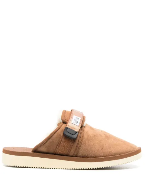 Suicoke logo-patch mules Brown OG072M2ABW